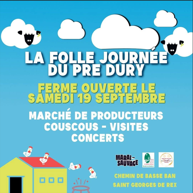 Folle journée à la ferme du Pré-Dury à Saint-Georges-de-Rex