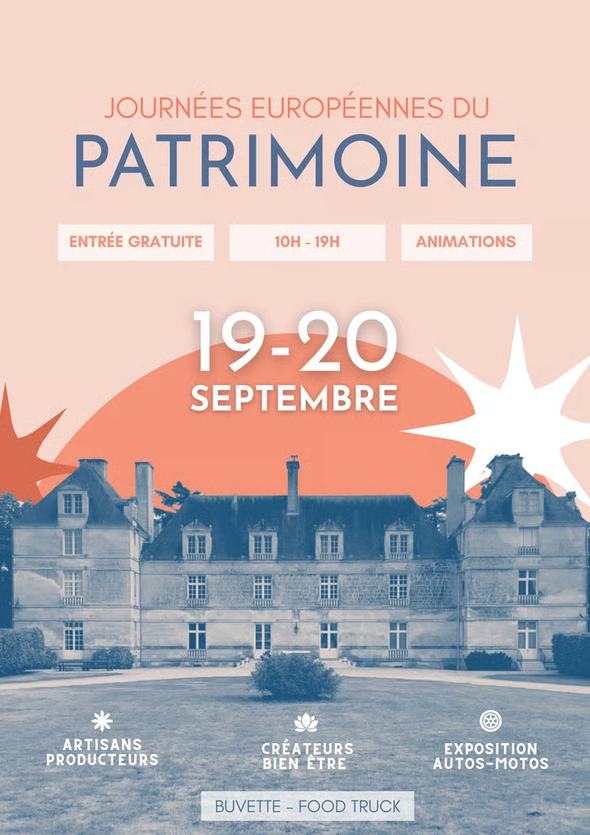 Journées Européennes du Patrimoine 2026 - Visite du Château de la Taillée à Échiré