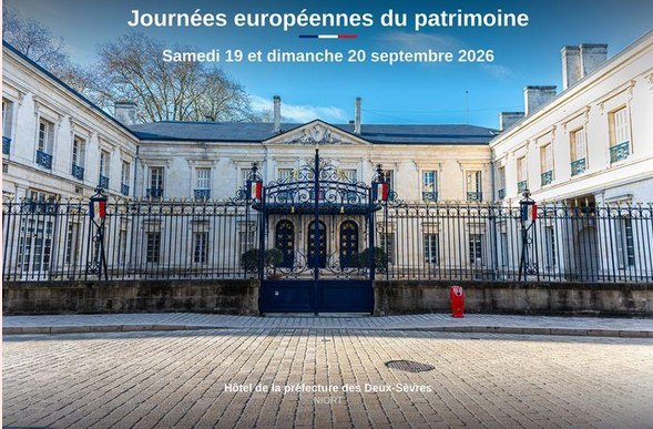 Journées Européennes du Patrimoine 2026 : Visite guidée de l'Hôtel de la Préfecture à Niort