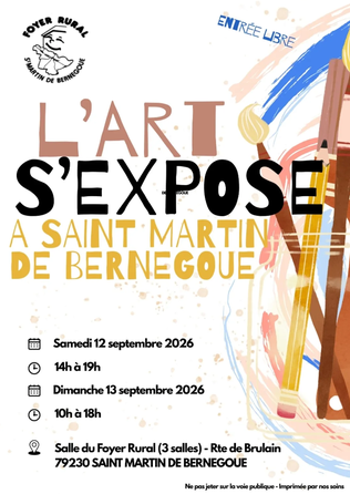 Exposition art et artisanat à Saint-martin-de-bernegoue
