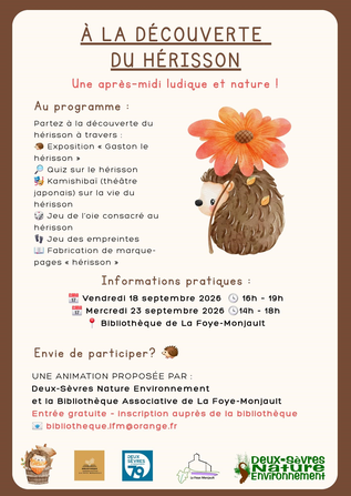 Exposition "Gaston Le Hérisson" à La-Foye-Monjault