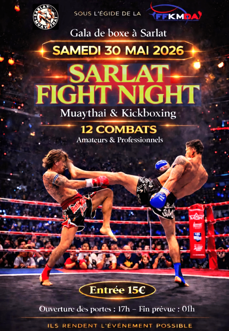 Sarlat Fight Night — visuel événement