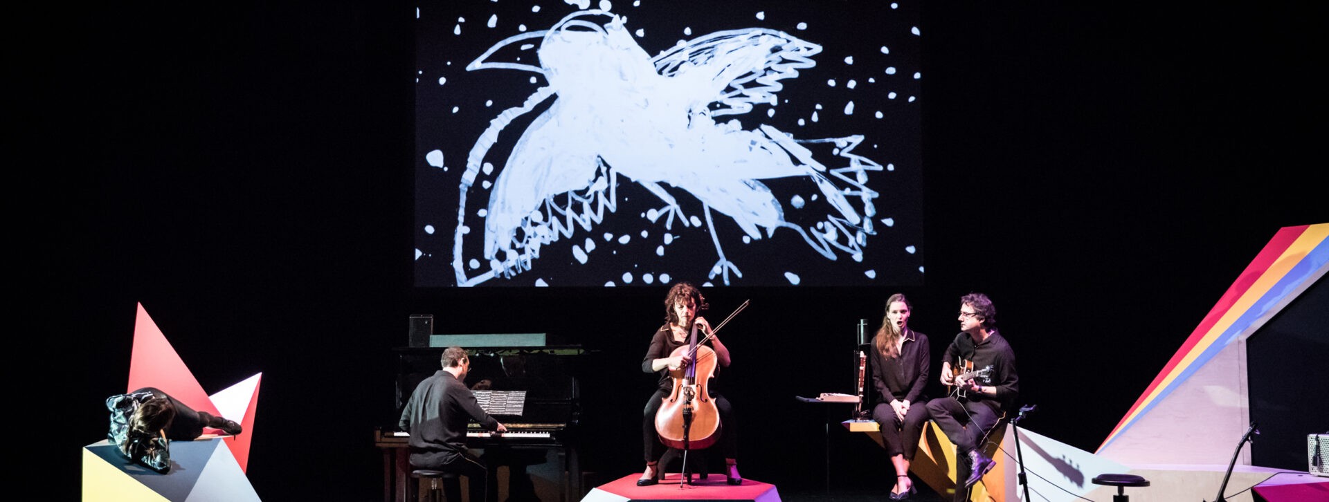 Diffusion Micro-Folie de théâtre  "Le Carnaval des animaux, mise en scène d'Albin de la Simone et Valérie Mréjen, 2018"