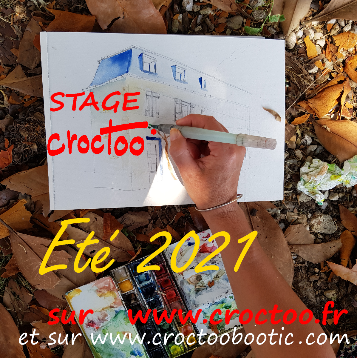 Atelier de dessin sur le vif / aquarelle CROCTOO par Michel ANDRE - photo 4