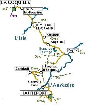 Dans la roue de Lawrence d'Arabie Etape 4 Hautefort-La Coquille