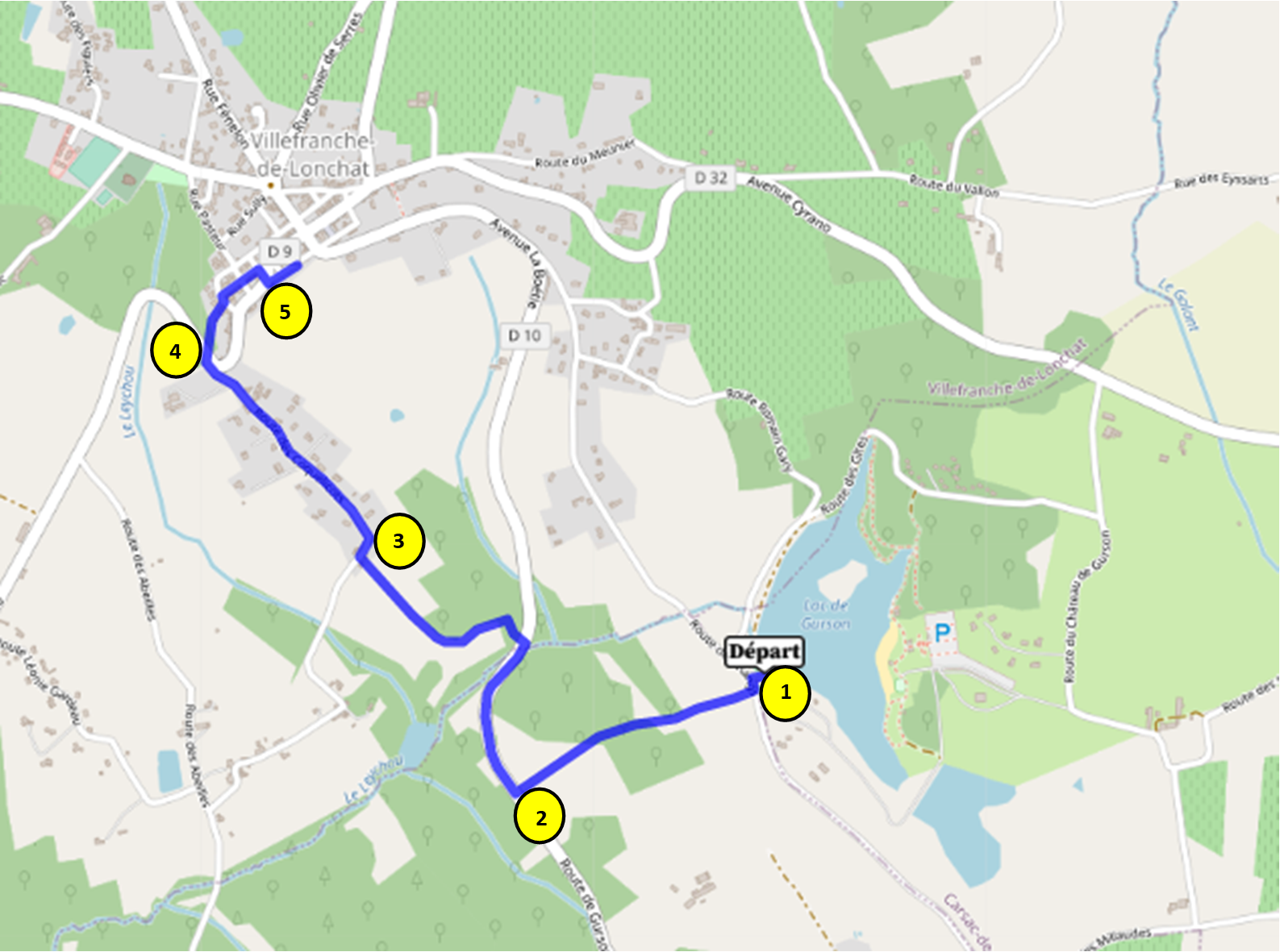 Point de vue sur les pays de Gurson / Villefranche de Lonchat
