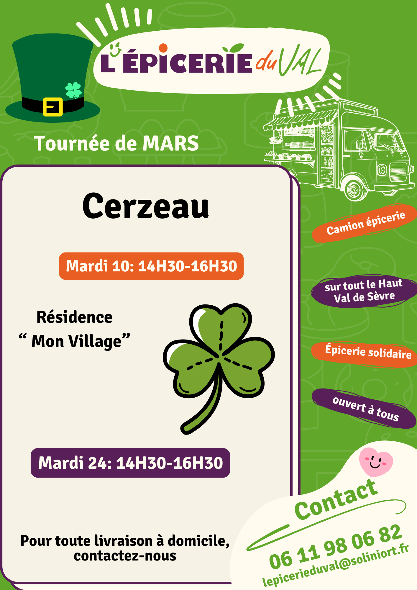 Epicerie du Val - Tournée de mars à Azay