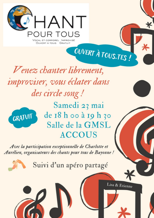 Chant pour tous — visuel événement