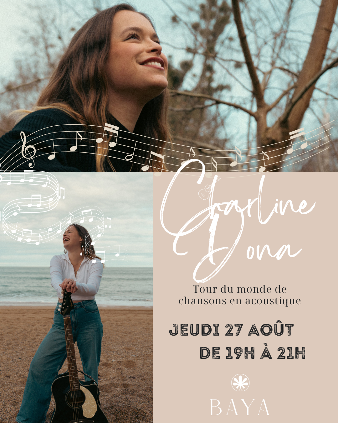 Charline Dona en Concert au BAYA CAPBRETON