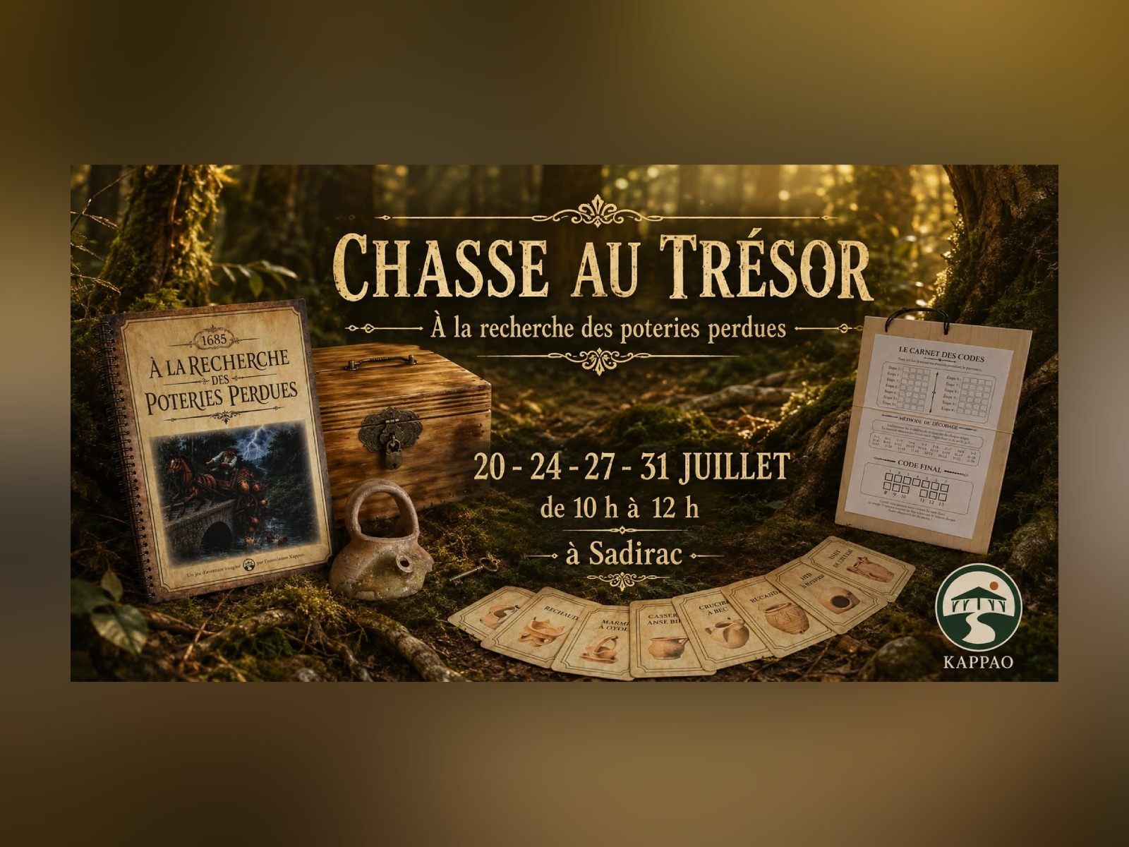 Poster for event Chasse au trésor : À la recherche des poteries perdues