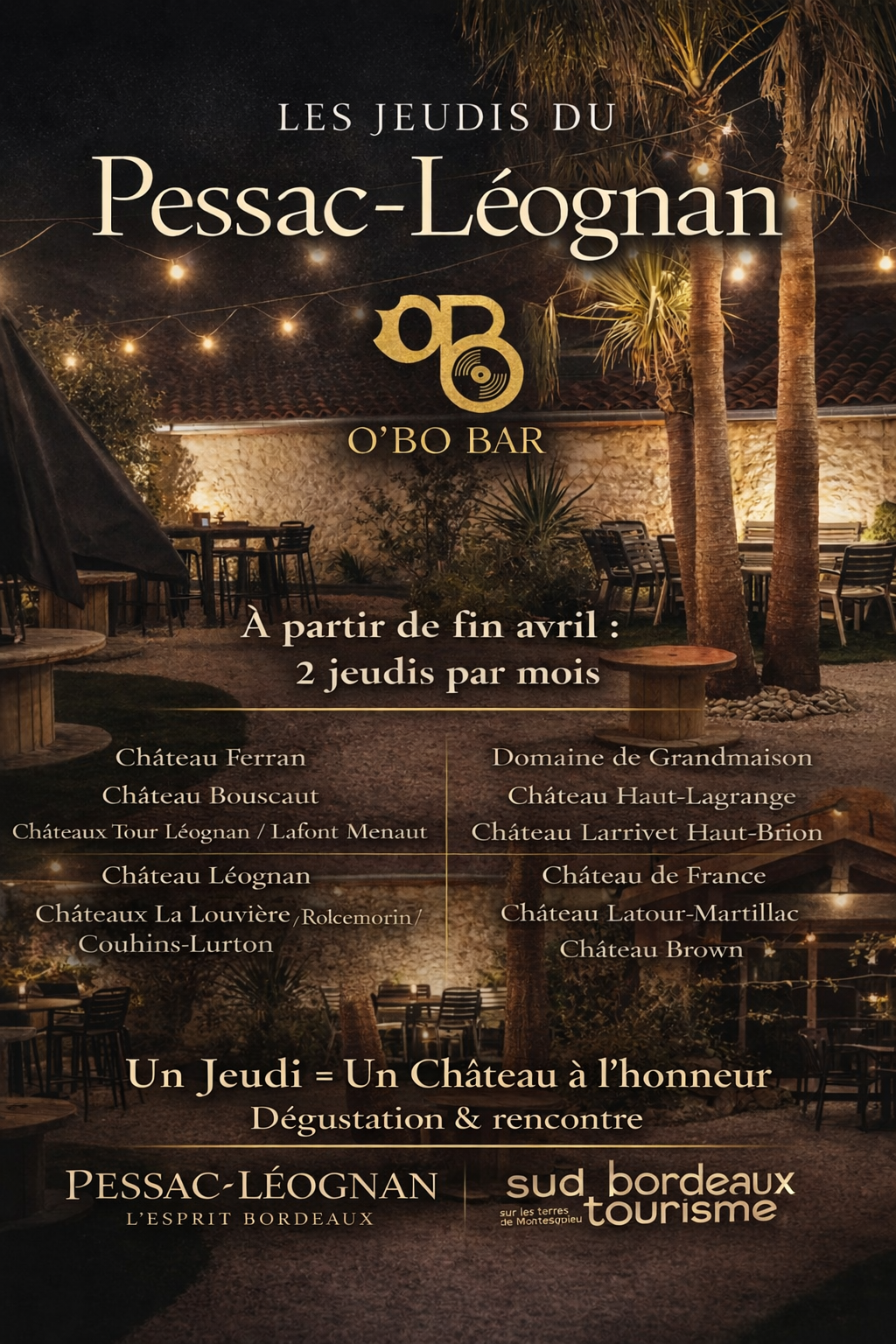 Les jeudis du Pessac-Léognan - O'BO BAR, Martillac