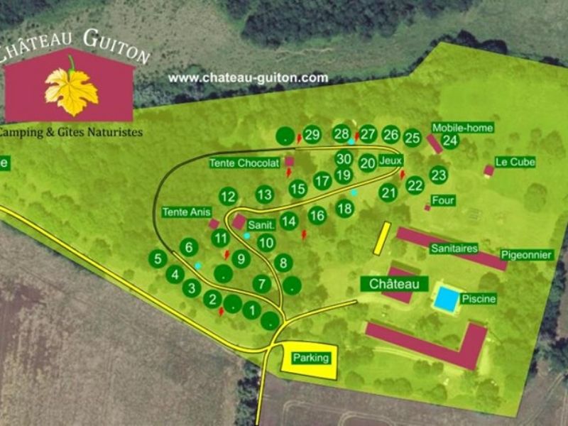 Camping naturiste Château Guiton, Frontenac - photo 7