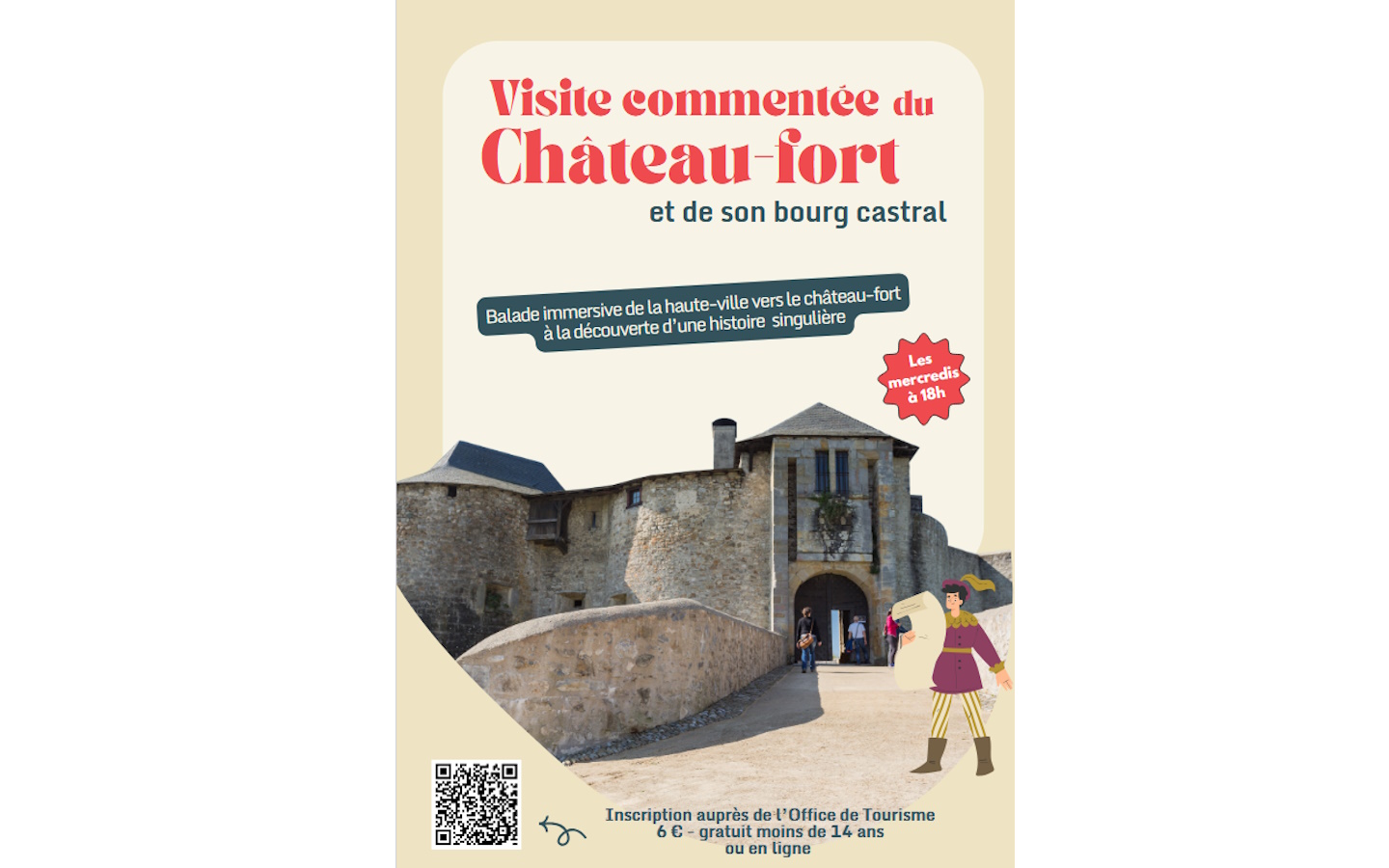 Visite guidée du château fort de Mauléon et son bourg castral — visuel événement