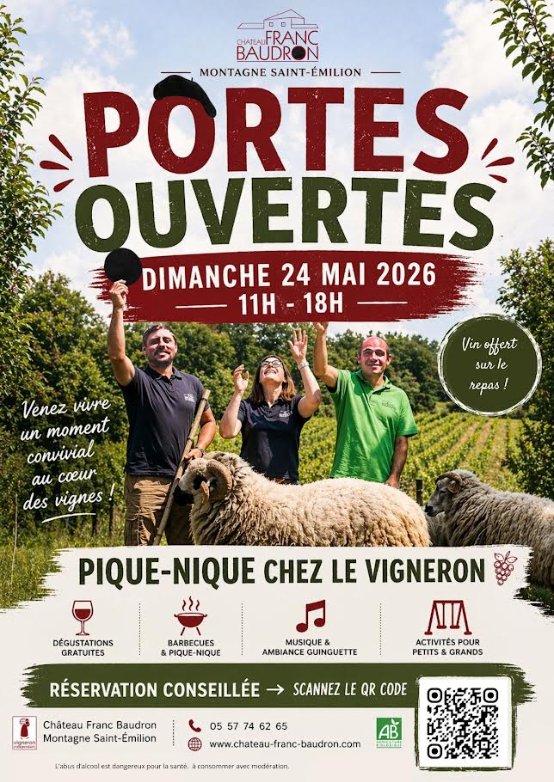 Château Franc-Baudron : pique-nique chez le vigneron