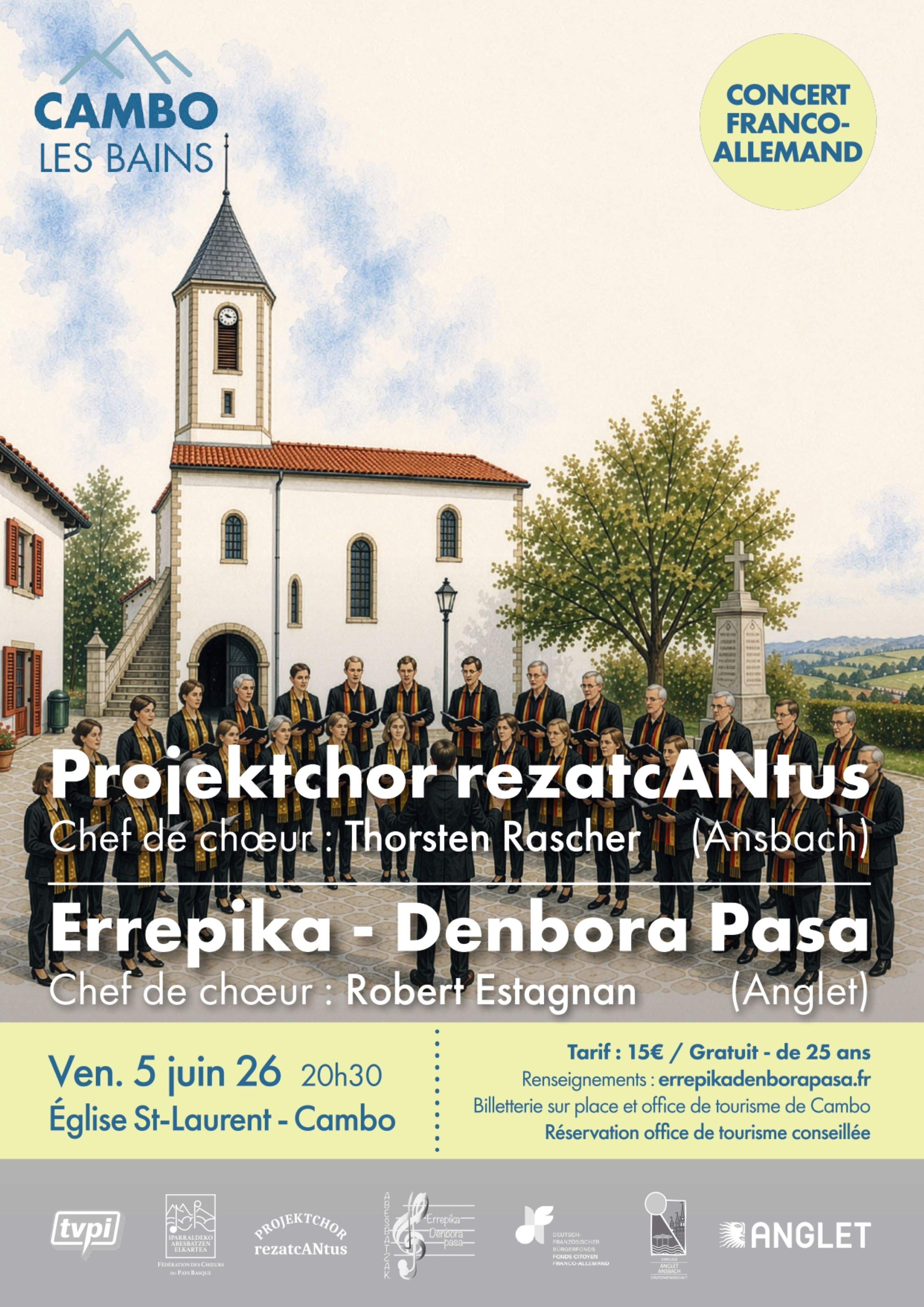 Concert Franco Allemand - Errepika Denbora Pasa — visuel événement