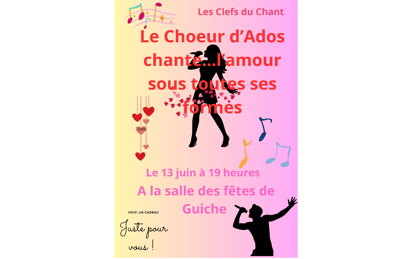 Spectacle Le Choeur d'ados chante l'amour