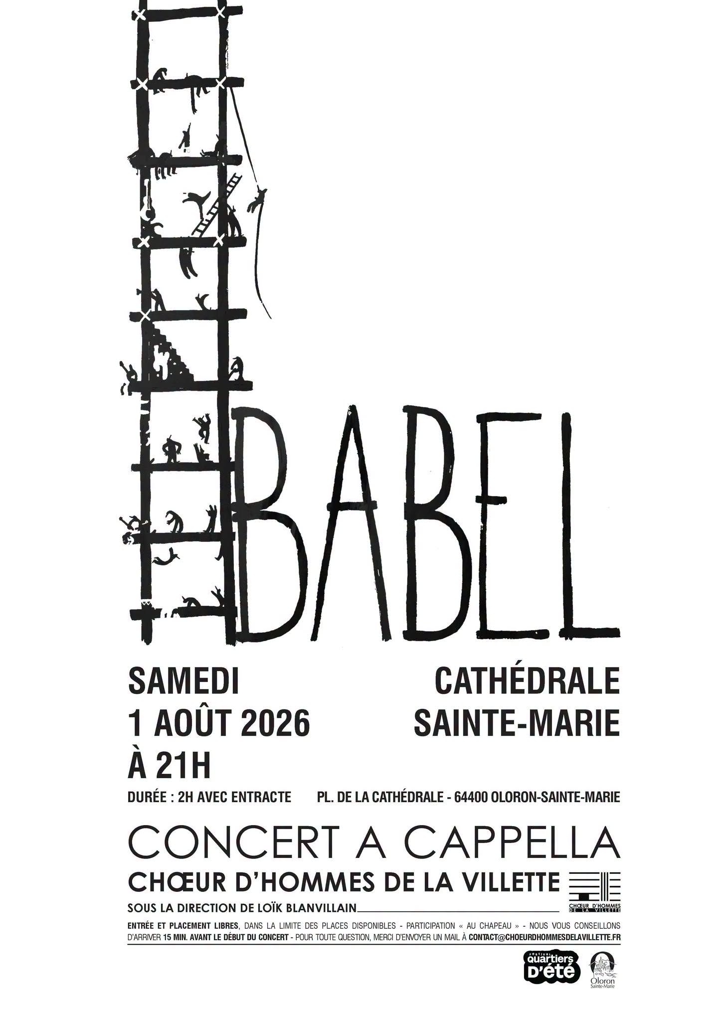Quartiers d'été 2026 - Concert Choeur d'Hommes de La Villette