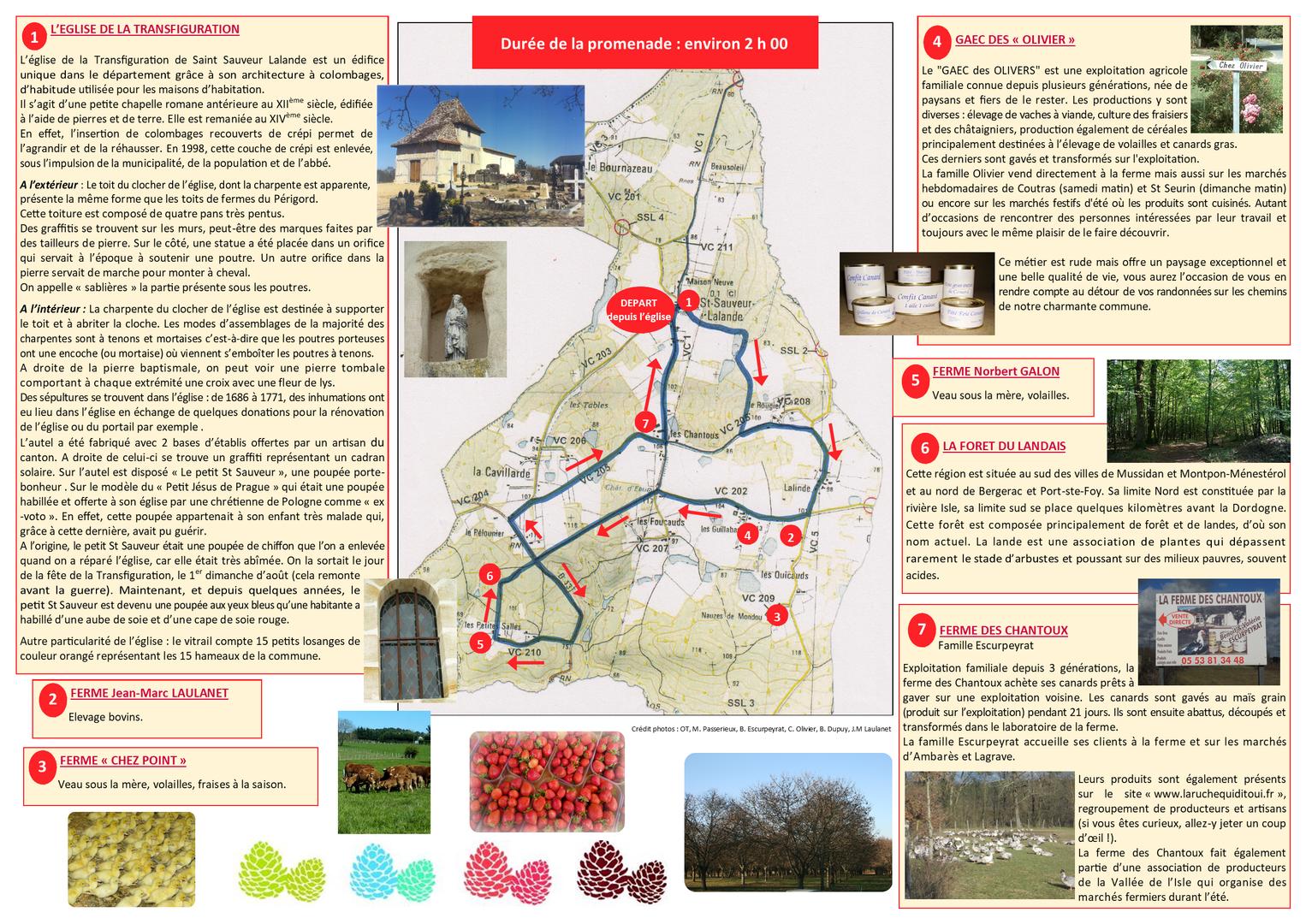 Circuit coeur de village St Sauveur Lalande