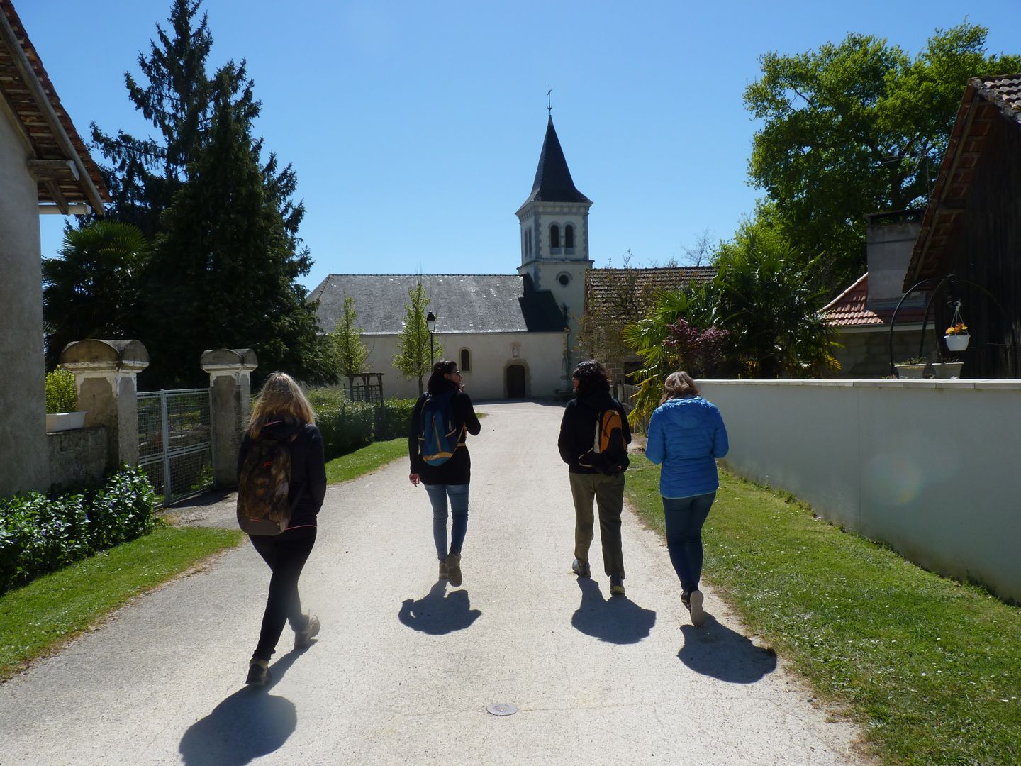 Claracq Lalonquette par la villa gallo-romaine, Claracq