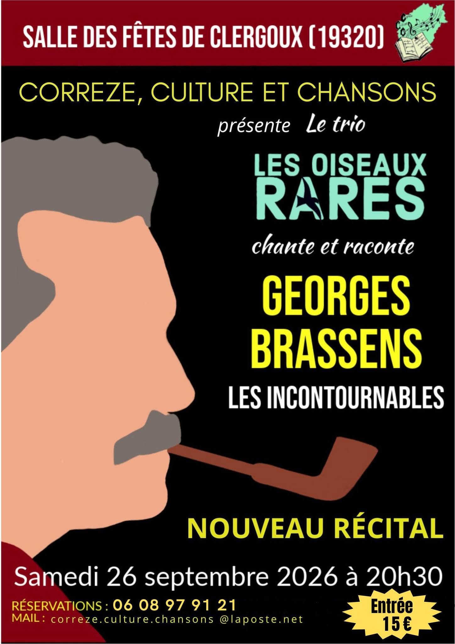 Le trio Les oiseaux rares chantent Georges Brassens Nouveau spectacle