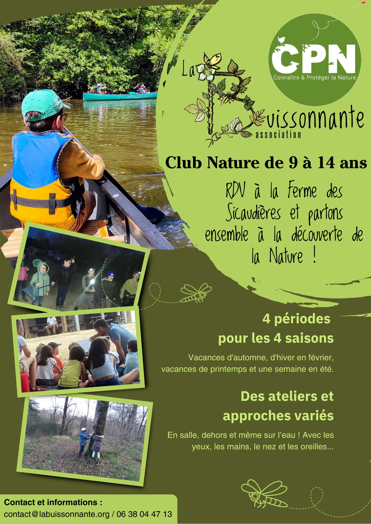 Club Nature - Fabrication d'instruments de musique buissonniers, Bressuire