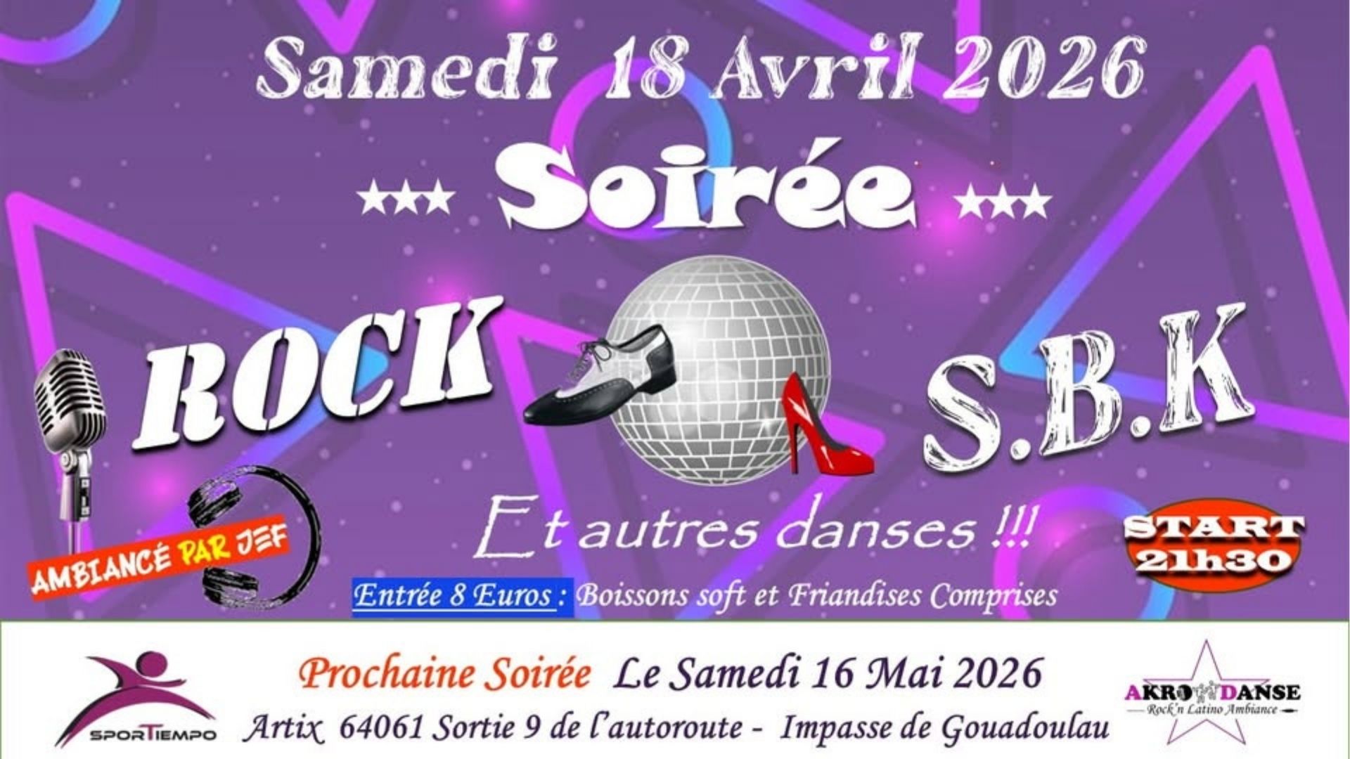 Soirée Rock SBK et autres danses — visuel événement