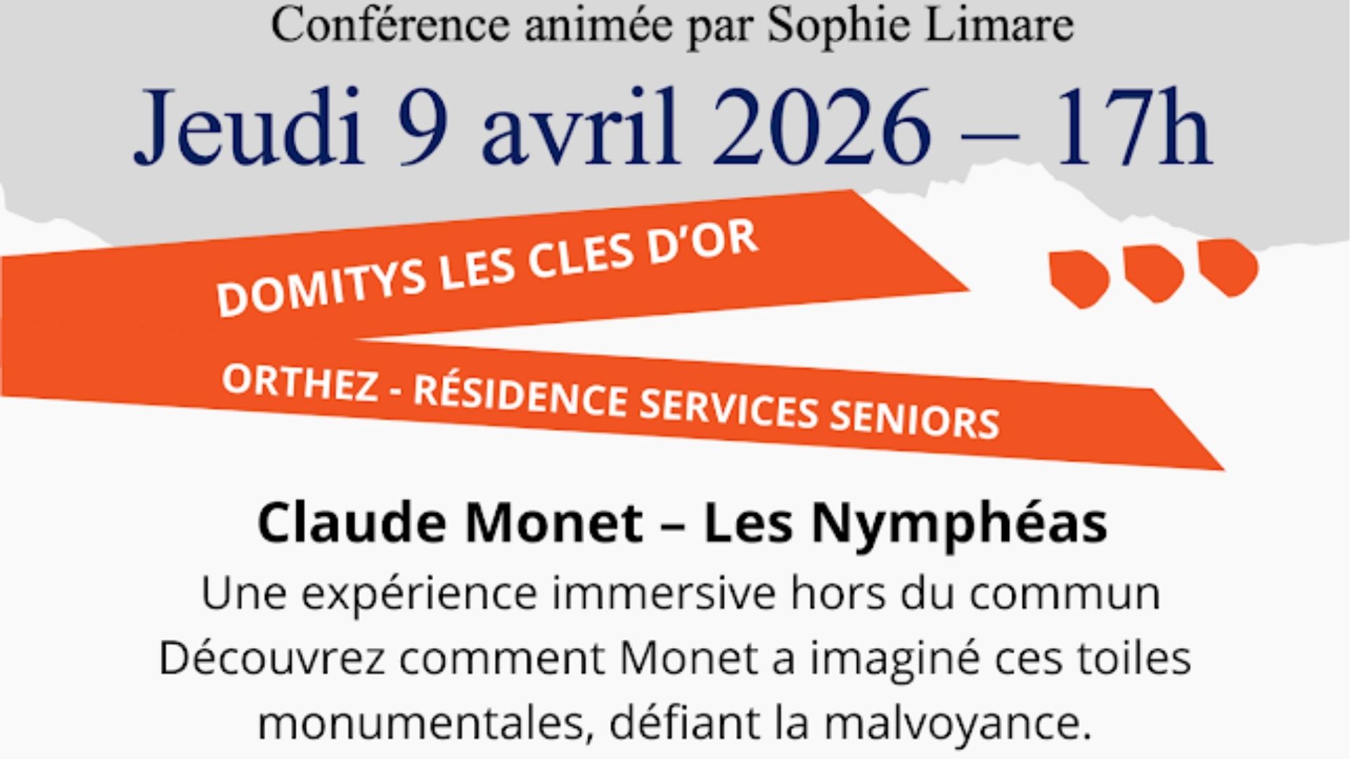 Conférence : Claude Monet