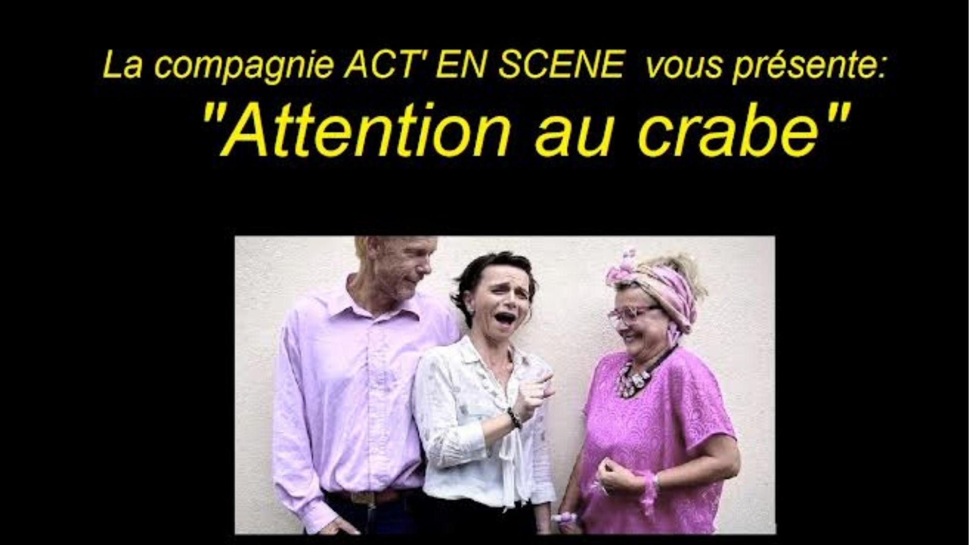 Théâtre : Attention au crabe — visuel événement