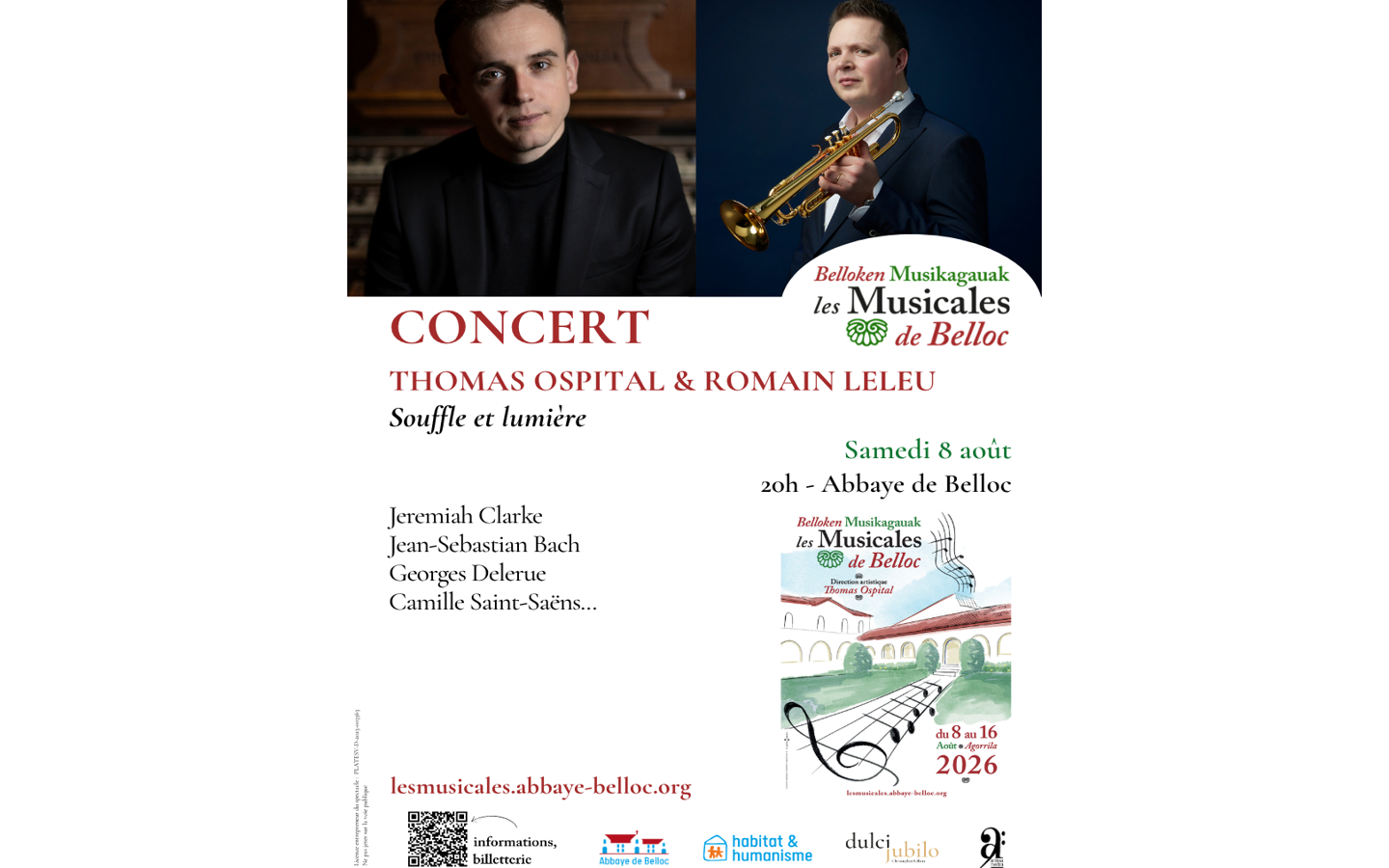 Les musicales de Belloc : Concert Trompette et Orgue