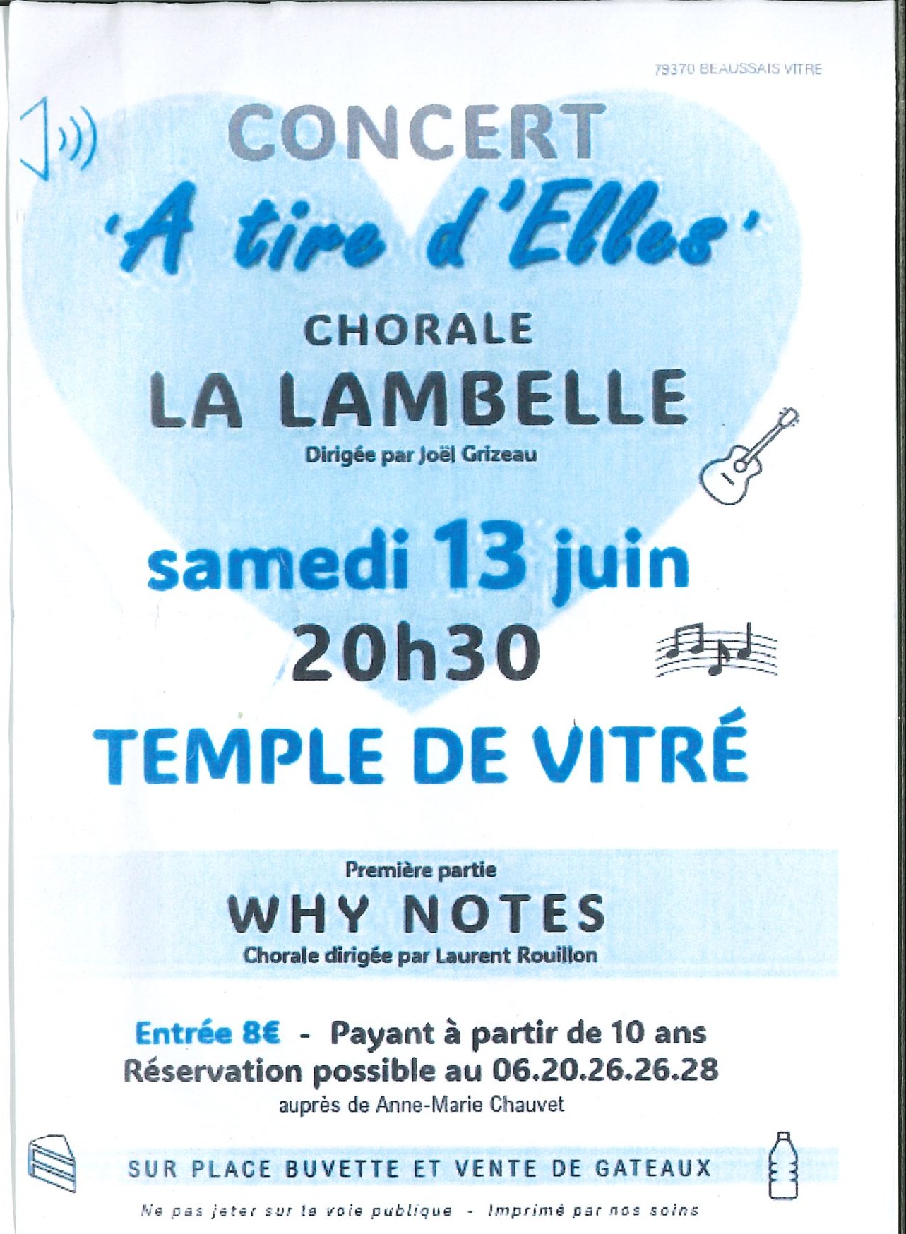 Chorale concert "A tire d'Elles" — visuel événement