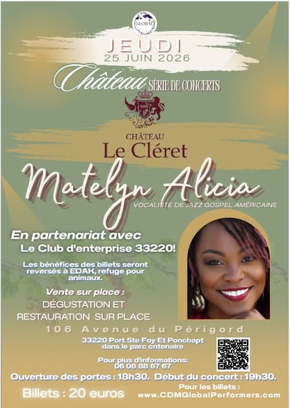 Concert d'Alicia Matelyn au Château Le Cléret, Port-Sainte-Foy-et-Ponchapt - photo 2