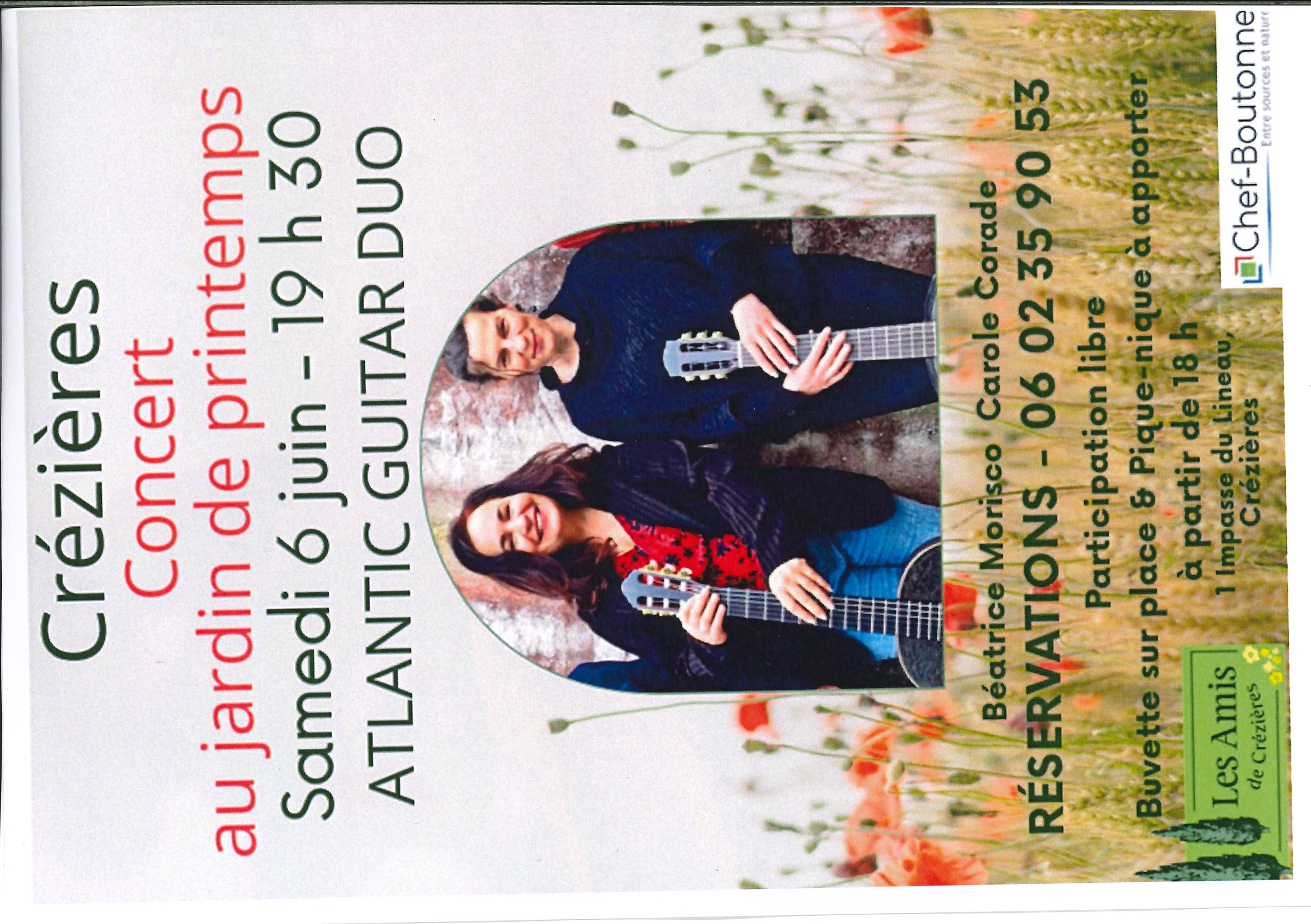 Concert au jardin de printemps