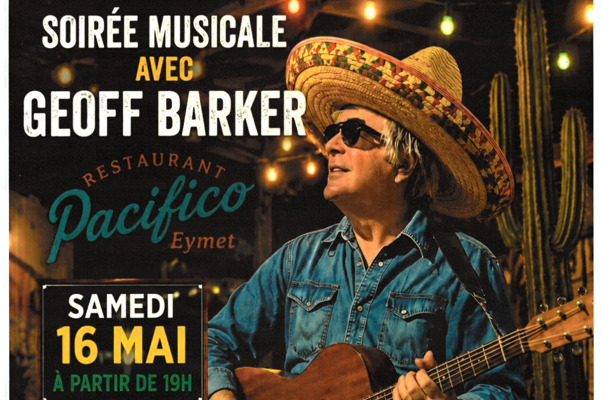 Soirée musicale avec Geoff Barker — visuel événement