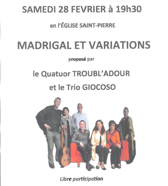 Concert : Madrigal et Variations