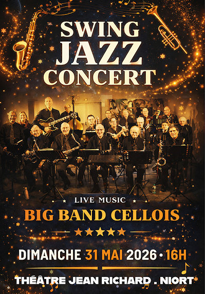 Concert de jazz par "Big Band Cellois" à Niort — visuel événement