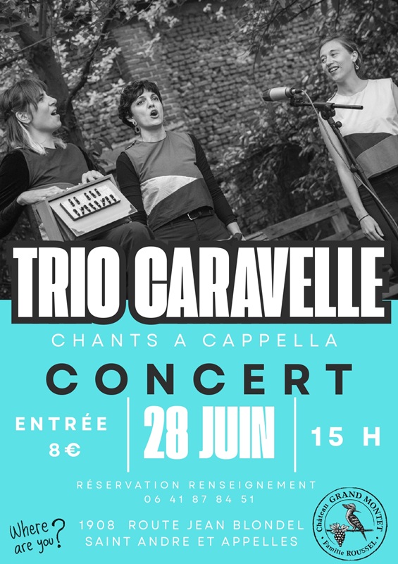 Concert Trio Caravelle, Saint-André-et-Appelles - photo 2
