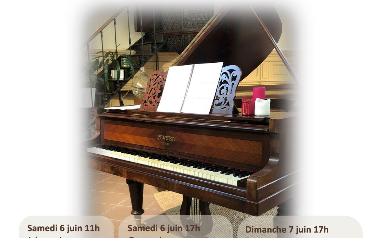 Autour du piano: concert au temple protestant — visuel événement