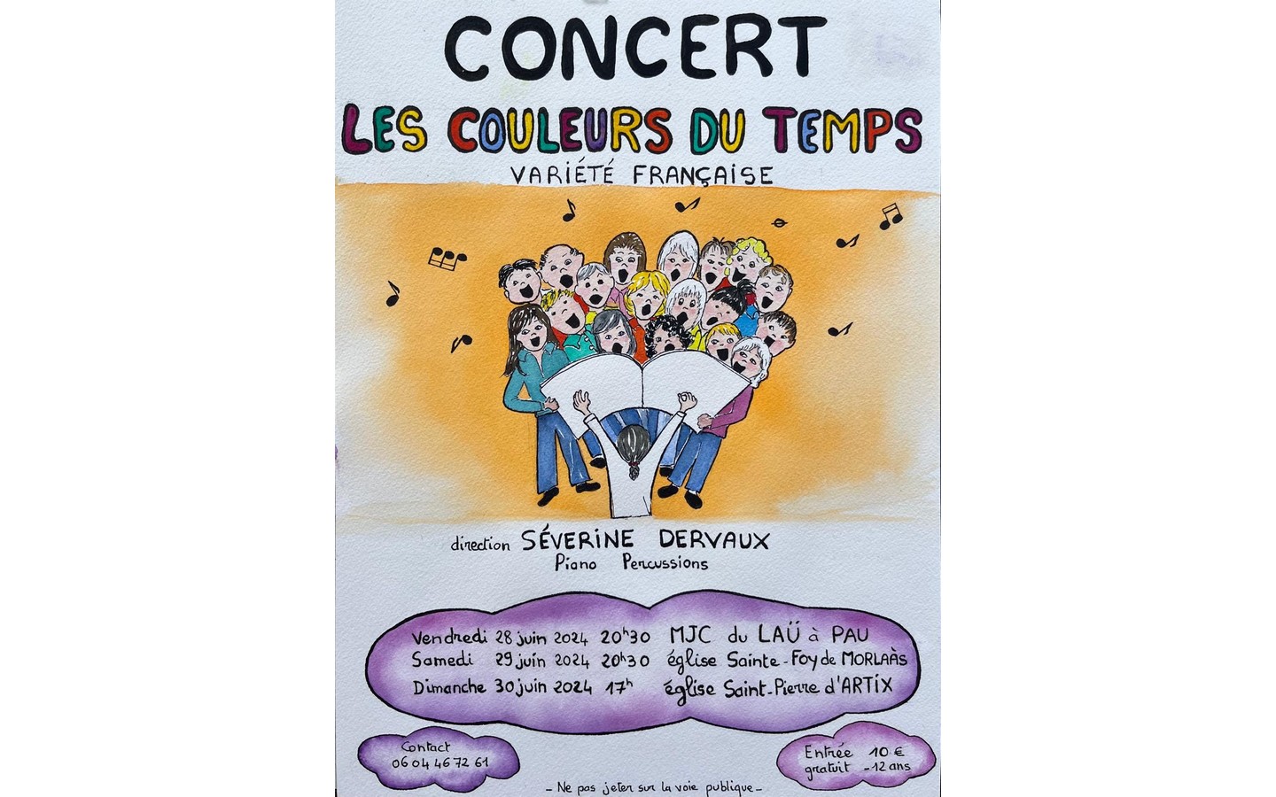Concert Les Couleurs du temps à PAU (64) | Animations
