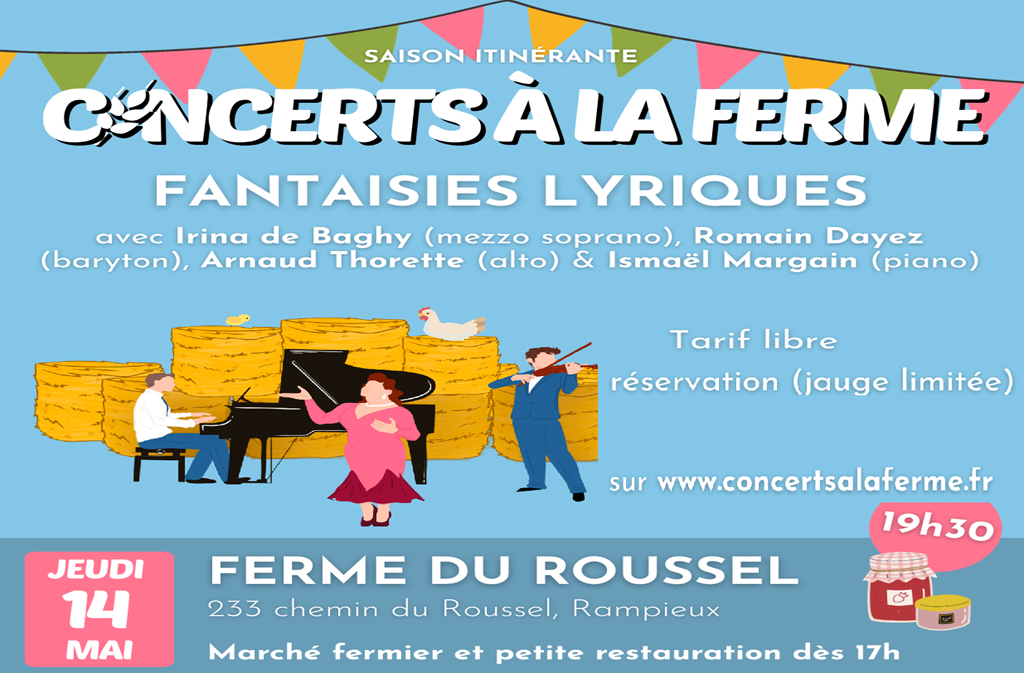 Concerts à la ferme — visuel événement