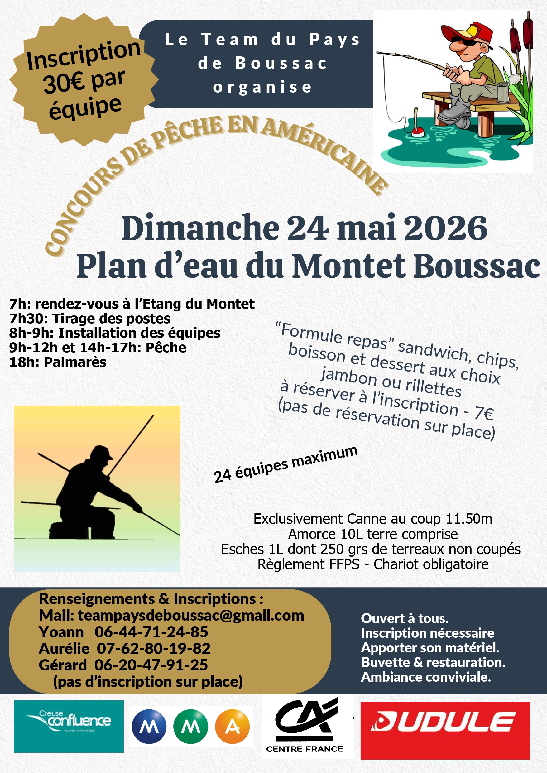Concours de pêche en américaine — visuel événement