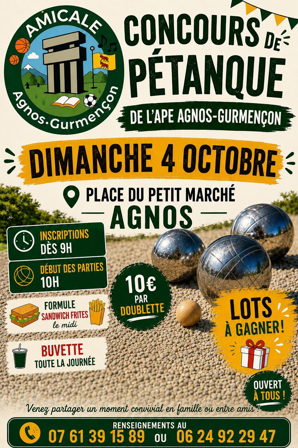 Concours de pétanque