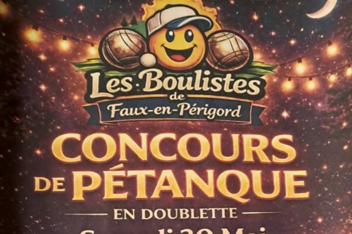 Concours de pétanque — visuel événement