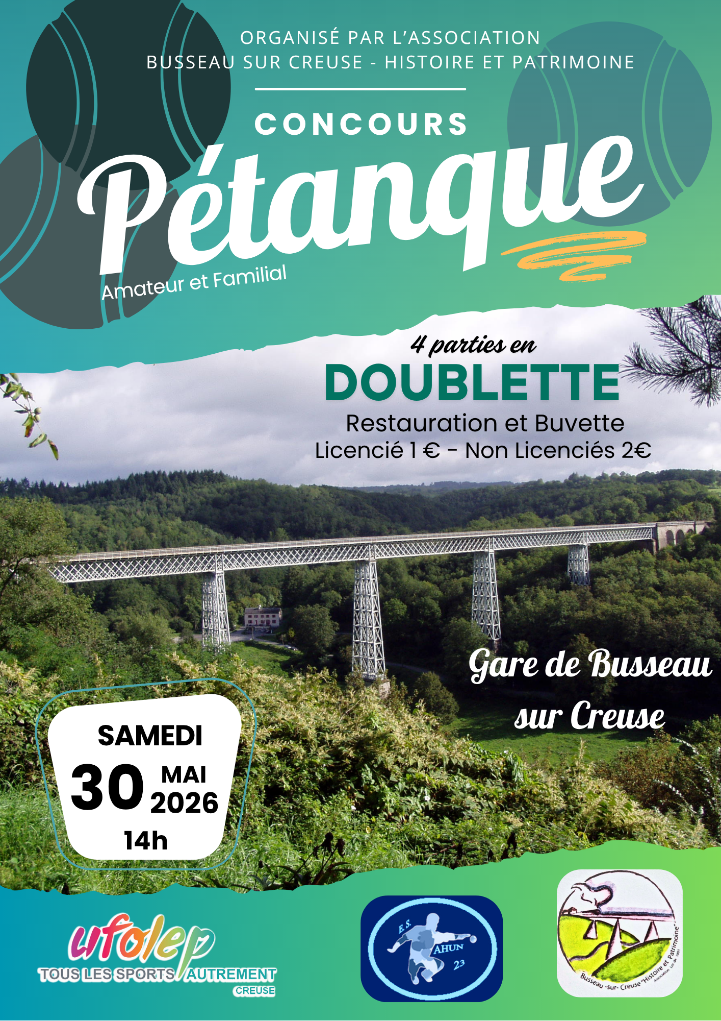 Concours de pétanque — visuel événement