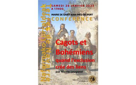 Conférence : bohémiens et cagots : quand l'exclusion crée des liens. Par Nicole Lougarot. Conférence : bohémiens et cagots : quand l'exclusion crée des liens. Par Nicole Lougarot.