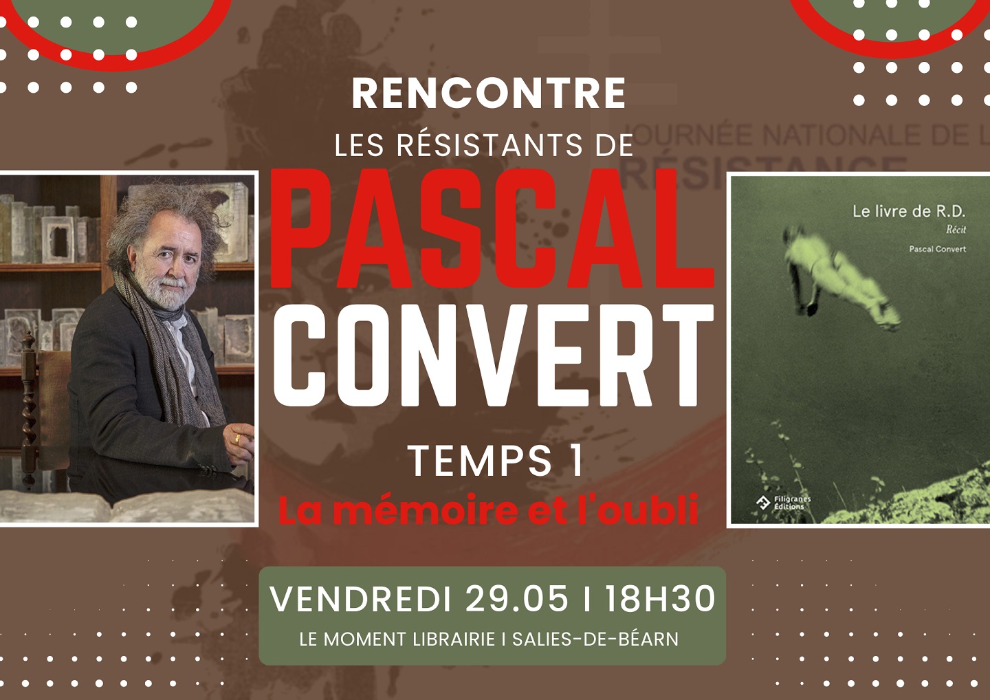 Rencontre : Les Résistants de Pascal Convert — visuel événement