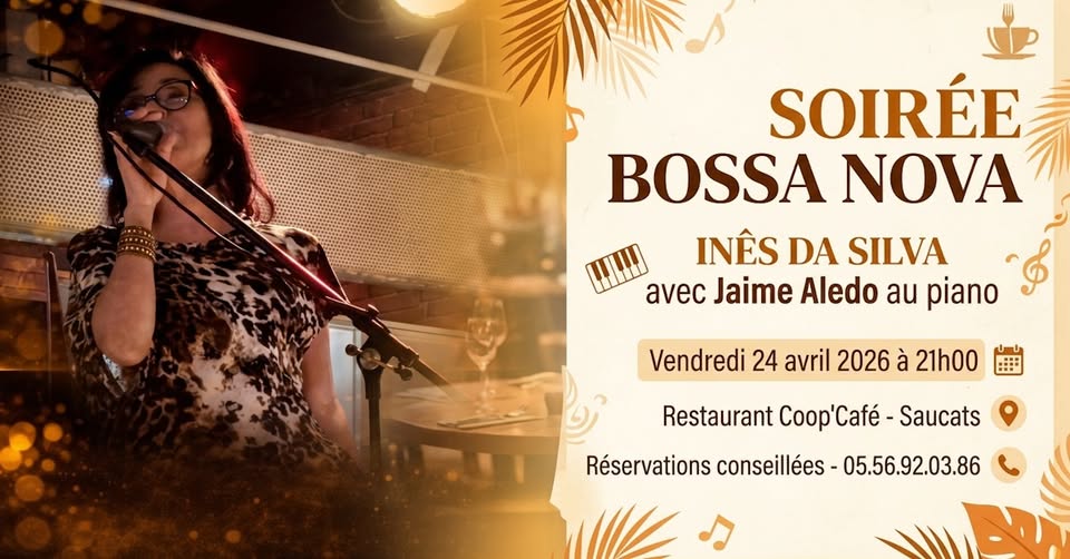 Soirée dansante Bossa Nova - Inês Da Silva & Jaime Aledo — visuel événement