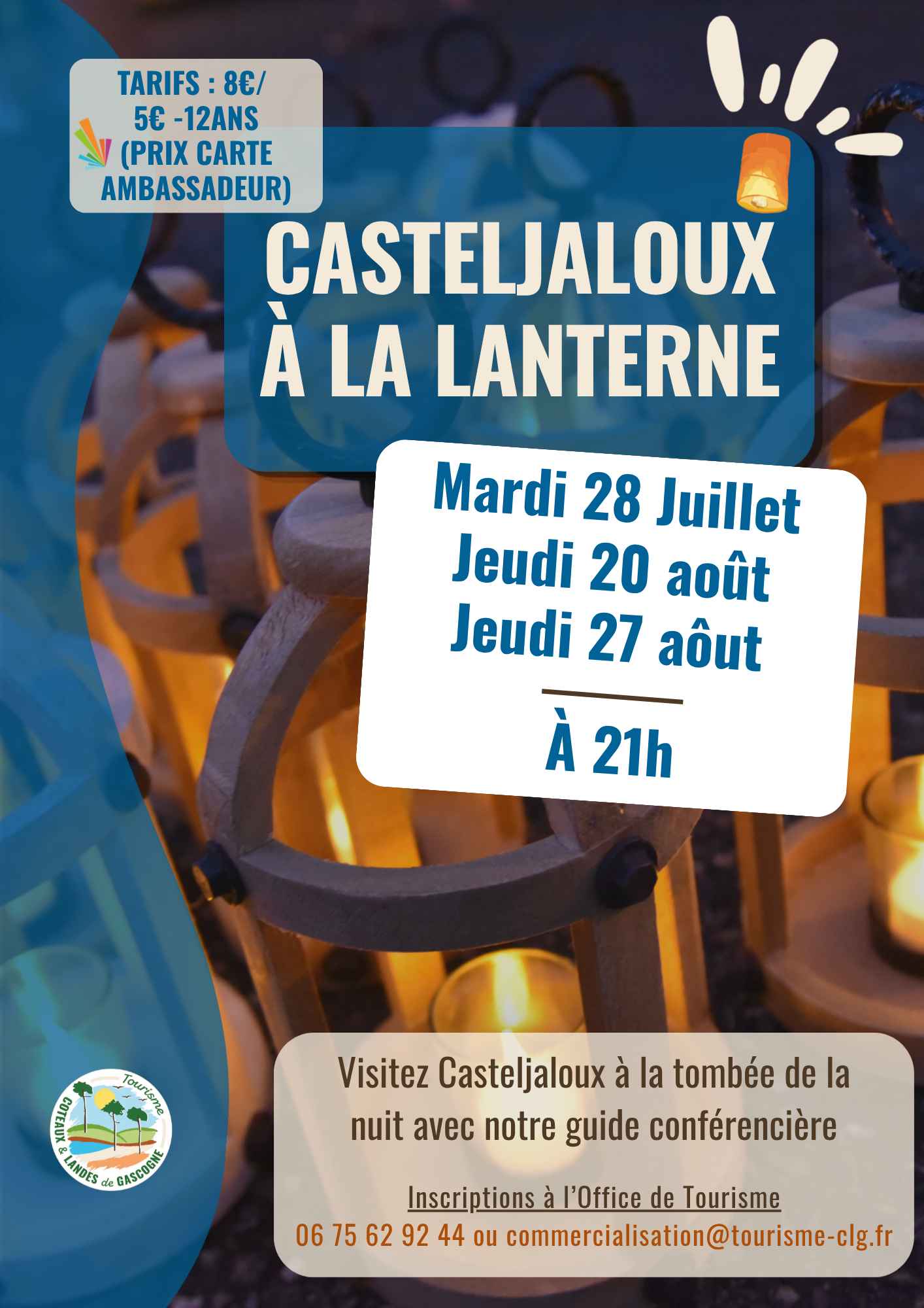 Visite de Casteljaloux à la lanterne