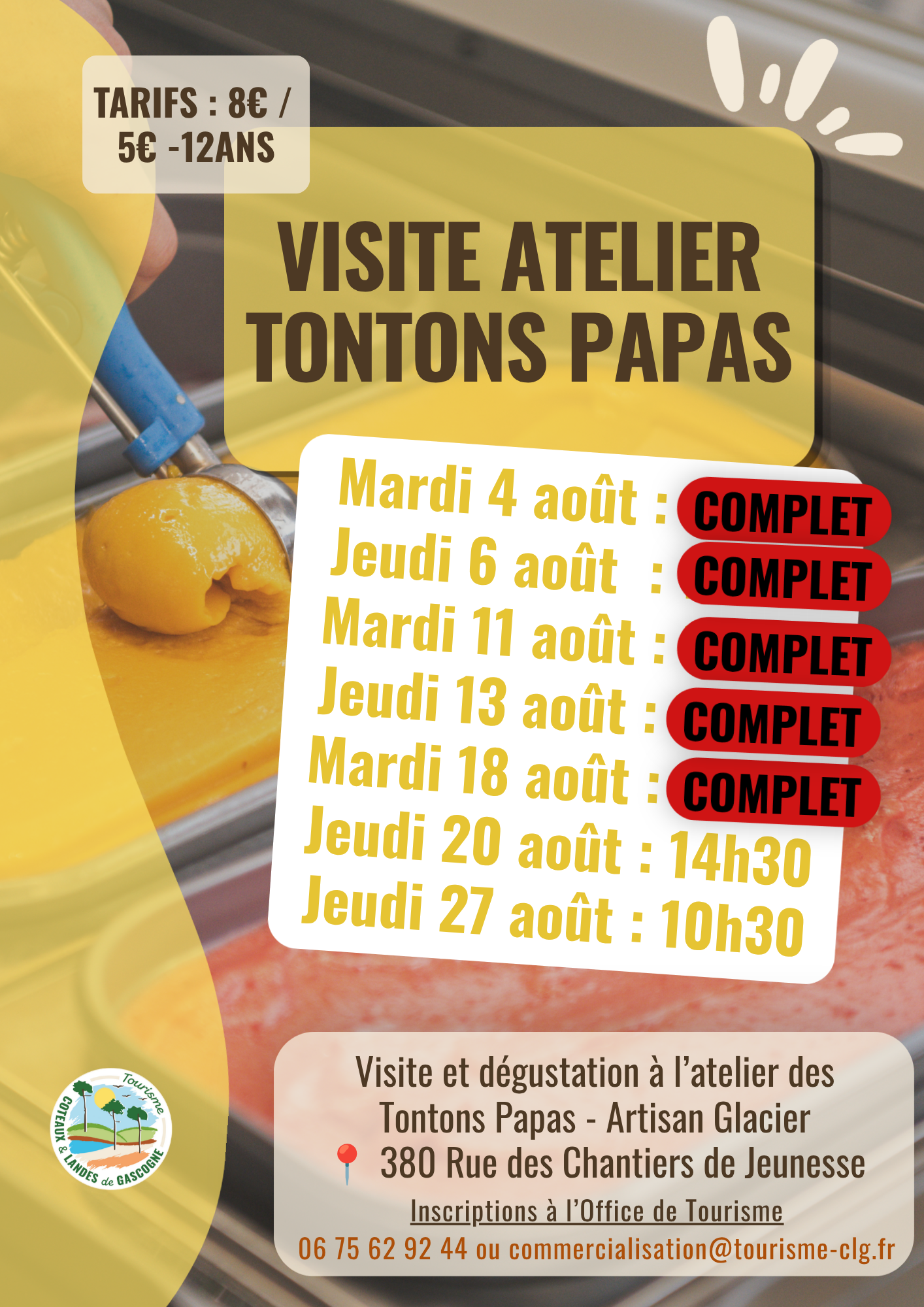 Visite de l'atelier des Tontons Papas - COMPLET