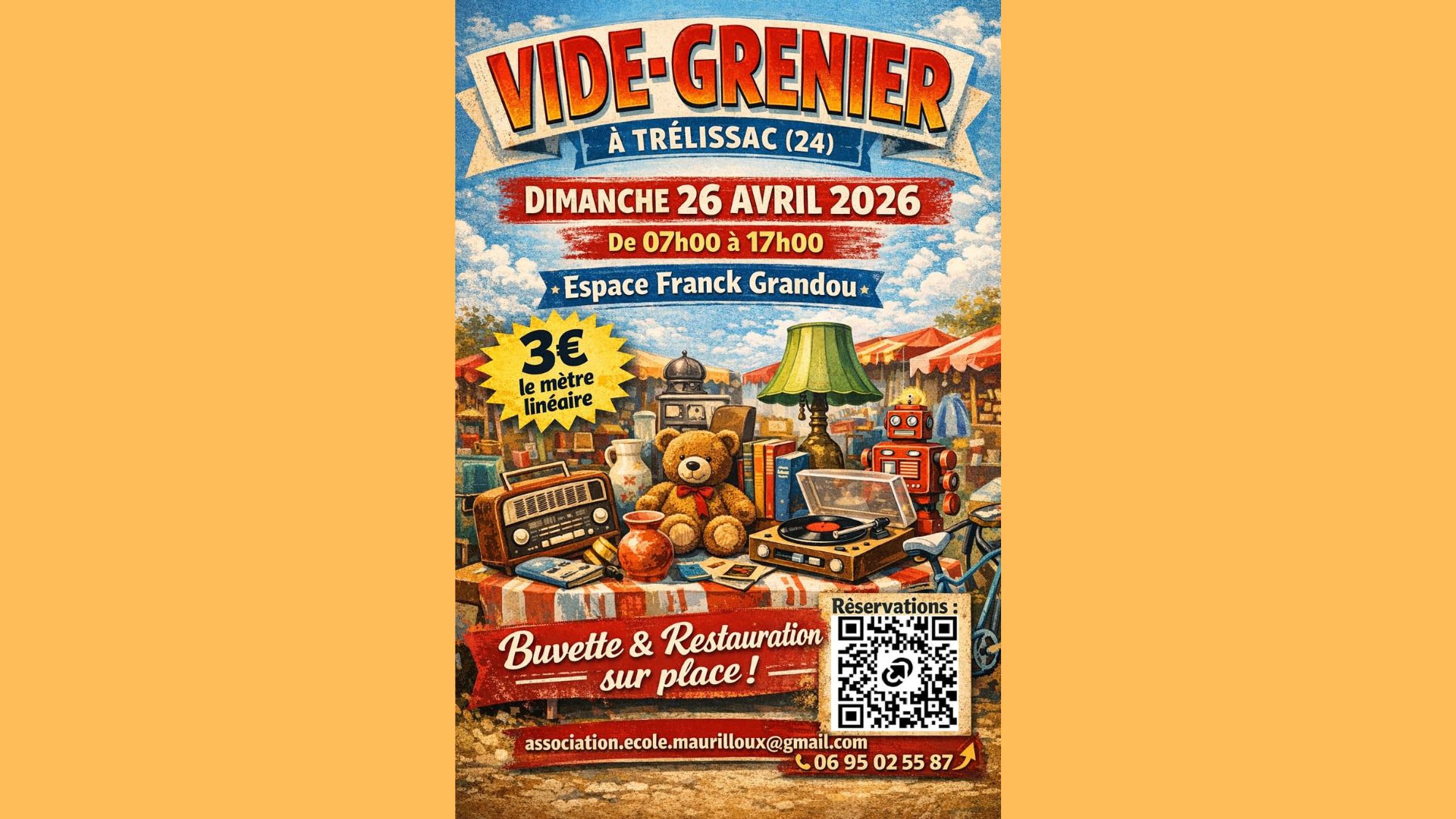Vide-grenier : Espace Frank Grandou — visuel événement