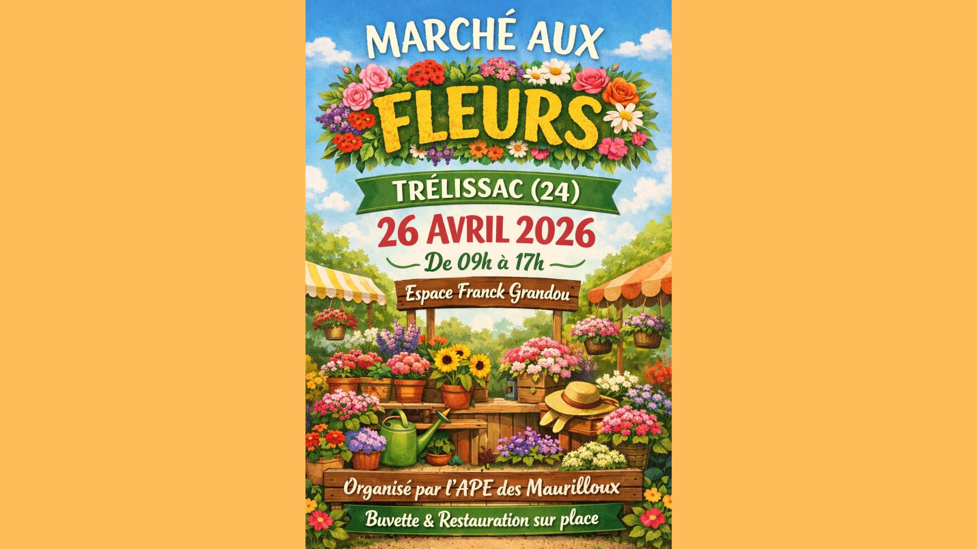 Marché aux fleurs - Espace Frank Grandou — visuel événement
